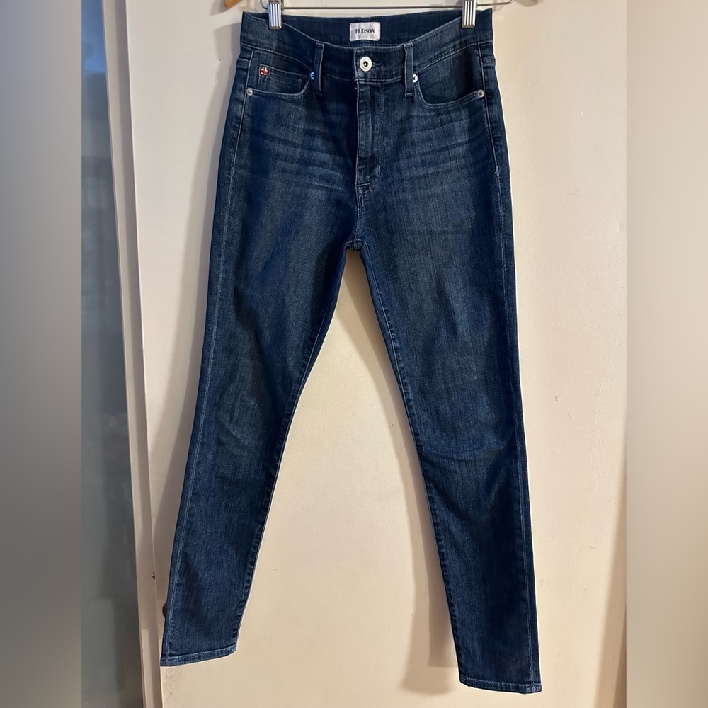 Hudson Blair High-Rise Skinny Jeans – Size 26 | Dark Wash Sculpting Fit